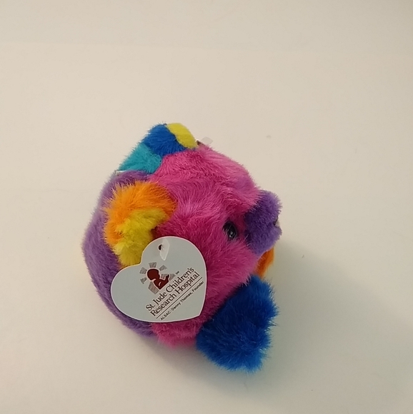 Swibco Puffin COSMO Rainbow Bear with Tags ST. JUDE 1998 - Picture 2 of 5